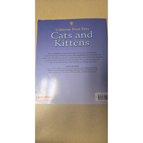 Cats and Kittens Usborne First Pets With Internet Link Paperback - Picture 5 of 6